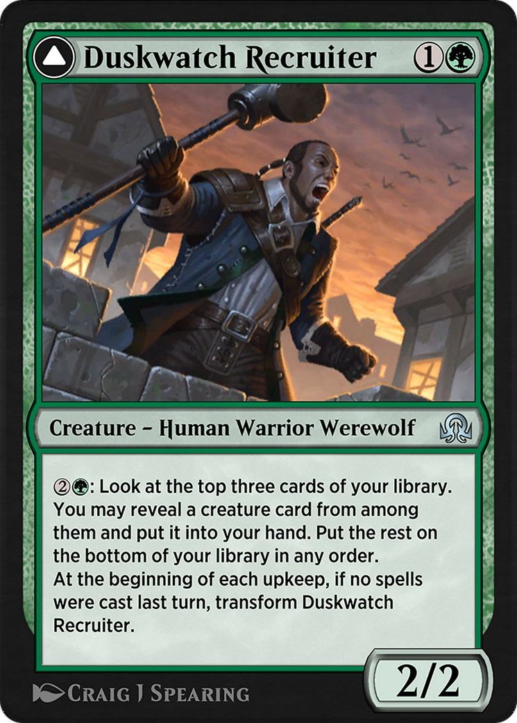 Duskwatch Recruiter // Krallenhorde Howler (SIR-194) - Shadows over Innistrad Remastered-3