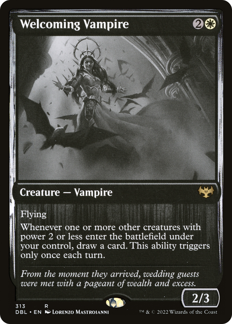 Welcoming Vampire (DBL-313) - Innistrad: Double Feature Foil-1