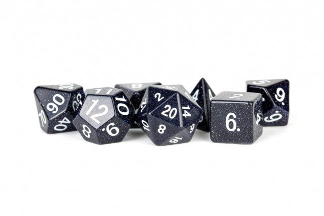 MDG 16mm Stone Polyhedral Dice Set: Blue Sandstone-1