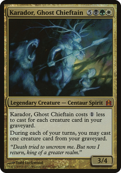 Karador, Ghost Chieftain (Oversized) [Commander 2011 Oversized]-1