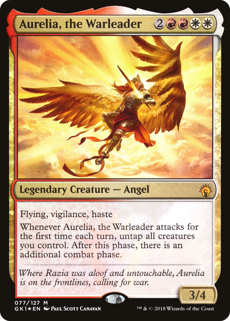 Aurelia, the Warleader [Guilds of Ravnica Guild Kit]-1