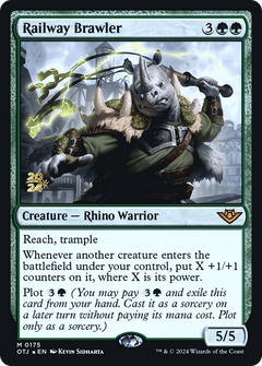 Railway Brawler [Outlaws of Thunder Junction Prerelease Promos]-1