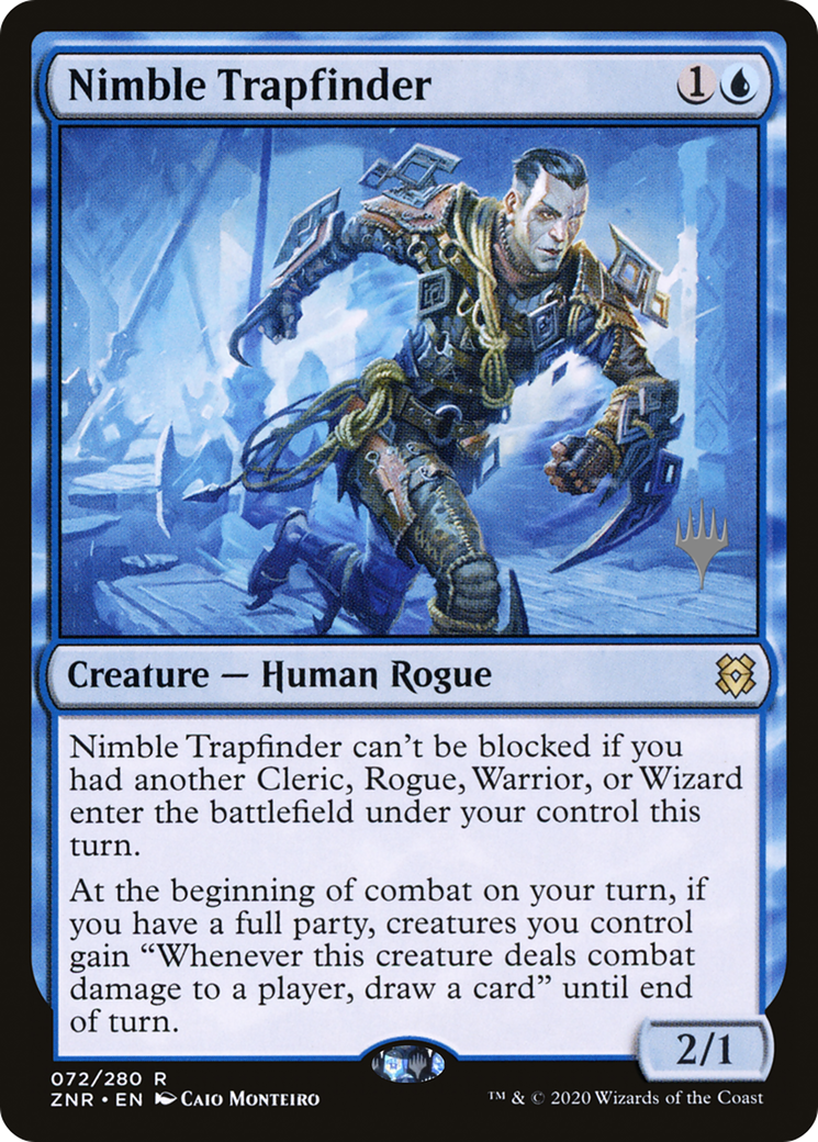 Nimble Trapfinder (Promo Pack) [Zendikar Rising Promos]-1
