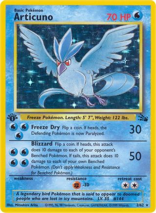 Articuno (2/62) [Fossil 1st Edition]-1