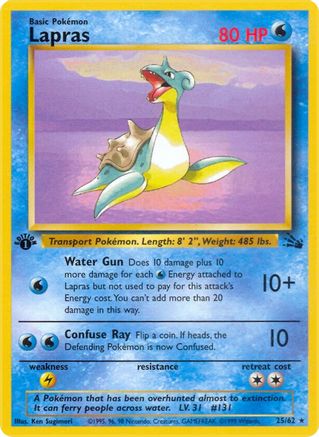 Lapras (25/62) [Fossil 1st Edition]-1