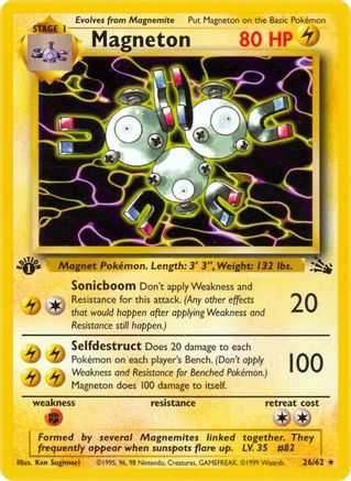 Magneton (26/62) [Fossil 1st Edition]-1