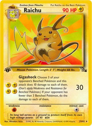 Raichu (29/62) [Fossil Unlimited]-1
