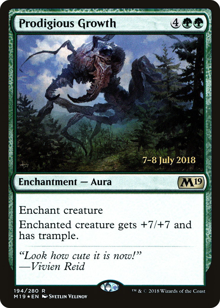 Prodigious Growth [Core Set 2019 Prerelease Promos]-1