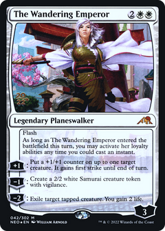 The Wandering Emperor [Kamigawa: Neon Dynasty Prerelease Promos]-1