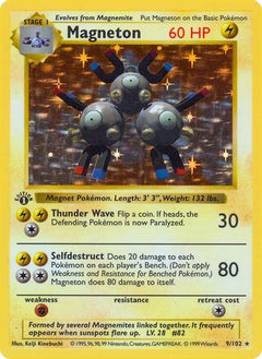Magneton/102  - Unlimited Holofoil Base Set Shadowless - Holo Rare-1
