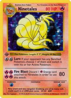 Ninetales (12/102) (Shadowless) [Base Set 1st Edition]-1