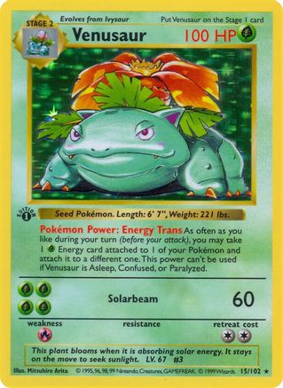 Venusaur (15/102) [Base Set Shadowless Unlimited]-1