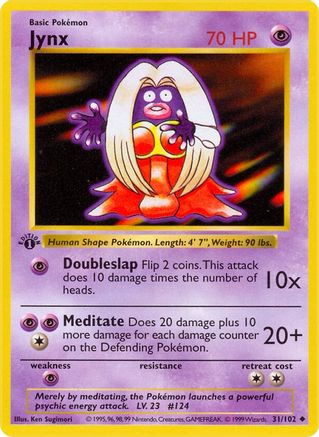 Jynx (31/102) [Base Set Shadowless Unlimited]-1