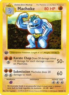 Machoke (34/102) (Shadowless) [Base Set 1st Edition]-1