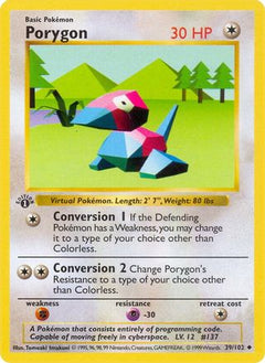 Porygon (39/102) [Base Set Shadowless Unlimited]-1