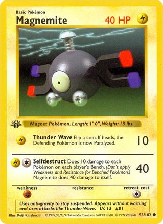Magnemite (53/102) [Base Set Shadowless Unlimited]-1