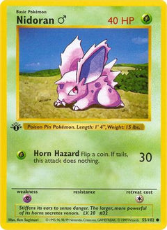 Nidoran (55/102) (Male) [Base Set Shadowless Unlimited]-1