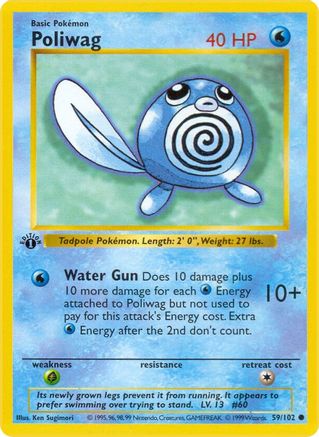 Poliwag (59/102) [Base Set Shadowless Unlimited]-1