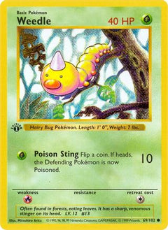 Weedle (69/102) (Shadowless) [Base Set 1st Edition]-1