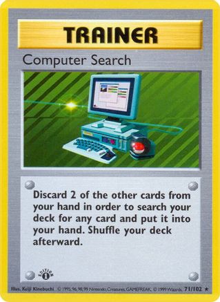 Computer Search (71/102) (Shadowless) [Base Set 1st Edition]-1