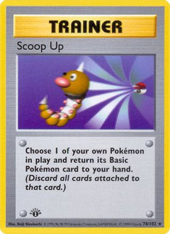 Scoop Up (78/102) (Shadowless) [Base Set 1st Edition]-1