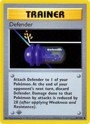 Defender (80/102) (Shadowless) [Base Set 1st Edition]-1