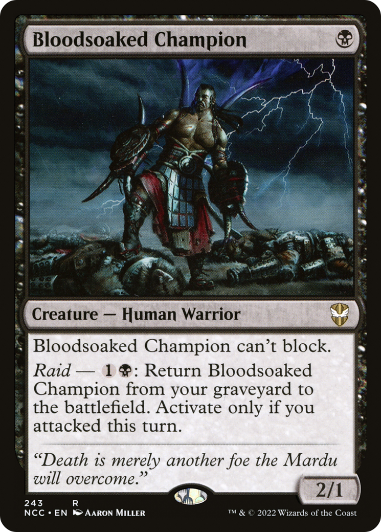 Bloodsoaked Champion [Streets of New Capenna Commander]-1