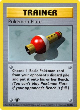 Pokemon Flute (86/102) [Base Set Shadowless Unlimited]-1