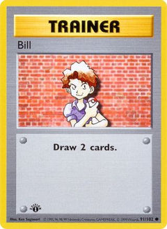 Bill (91/102) (Shadowless) [Base Set 1st Edition]-1