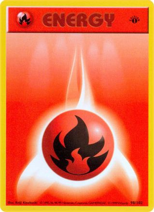 Fire Energy (98/102) (Shadowless) [Base Set 1st Edition]-1
