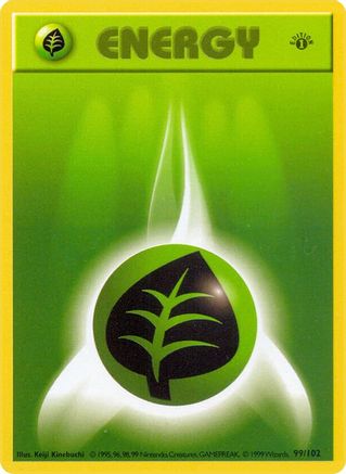 Grass Energy (99/102) [Base Set Shadowless Unlimited]-1