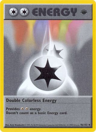 Double Colorless Energy (96/102) [Base Set Shadowless Unlimited]