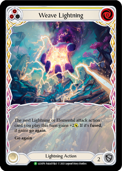 Weave Lightning (Yellow) [LGS076] (Promo)  Rainbow Foil-1