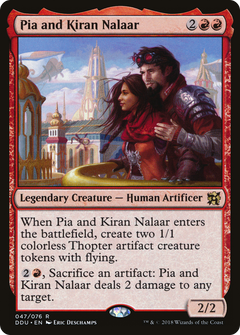 Pia and Kiran Nalaar [Duel Decks: Elves vs. Inventors]-1