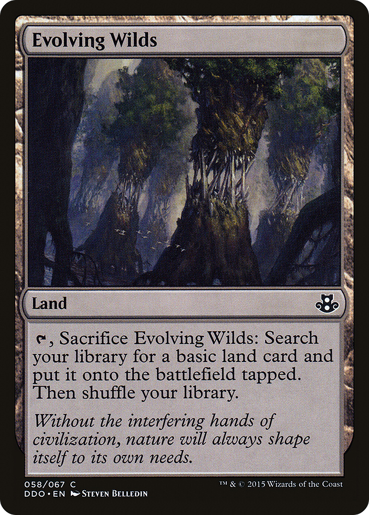 Evolving Wilds [Duel Decks: Elspeth vs. Kiora]-1