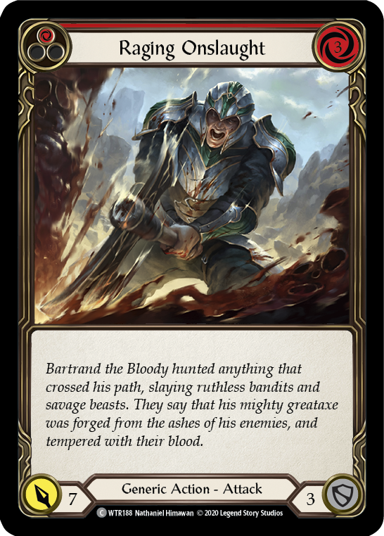 Raging Onslaught (Red) [U-WTR188] (Welcome to Rathe Unlimited)  Unlimited Normal-2