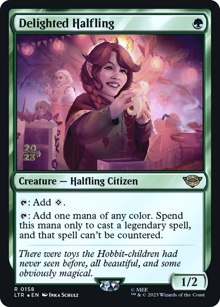Delighted Halfling [The Lord of the Rings: Tales of Middle-Earth Prerelease Promos]-1