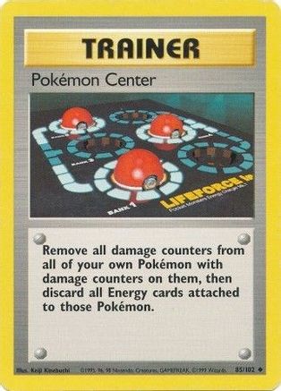Pokemon Center (85/102) [Base Set Unlimited]-1