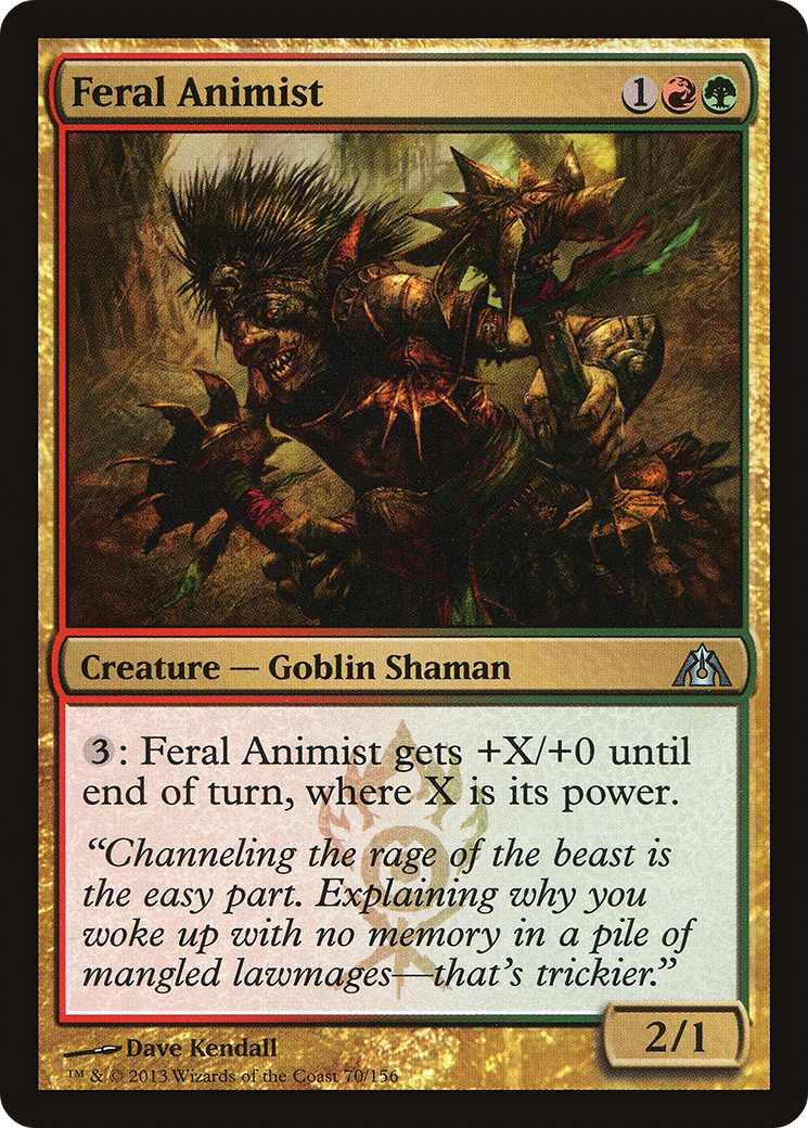 Feral Animist [Dragon's Maze]-1