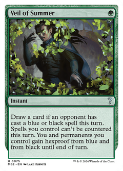 Veil of Summer (White Border) (MB2-075) - Mystery Booster 2-1