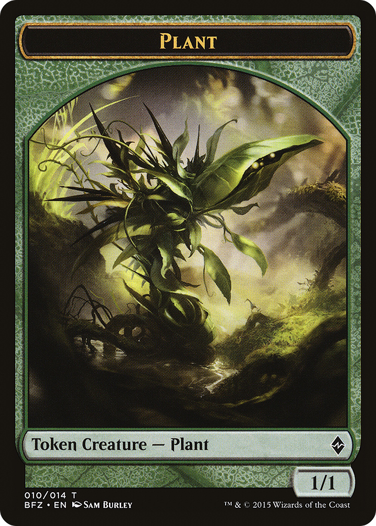 Plant Token [Battle for Zendikar Tokens]-1