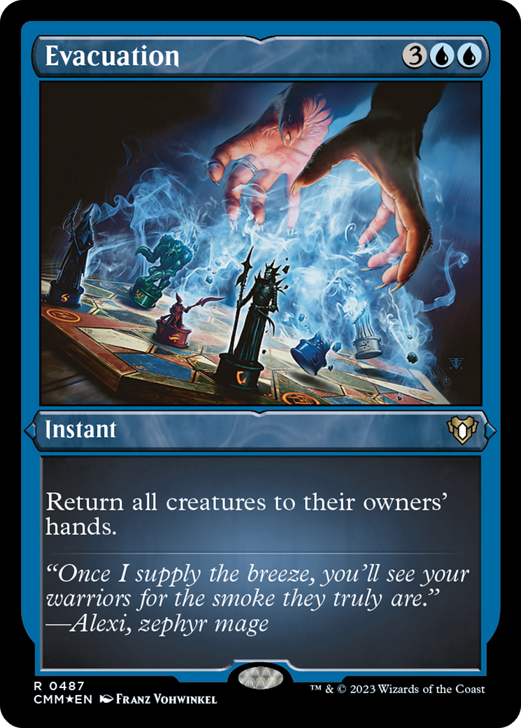 Evacuation (CMM-487) - Commander Masters Etched Foil-1