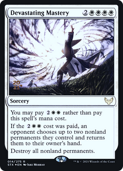 Devastating Mastery [Strixhaven: School of Mages Prerelease Promos]-1
