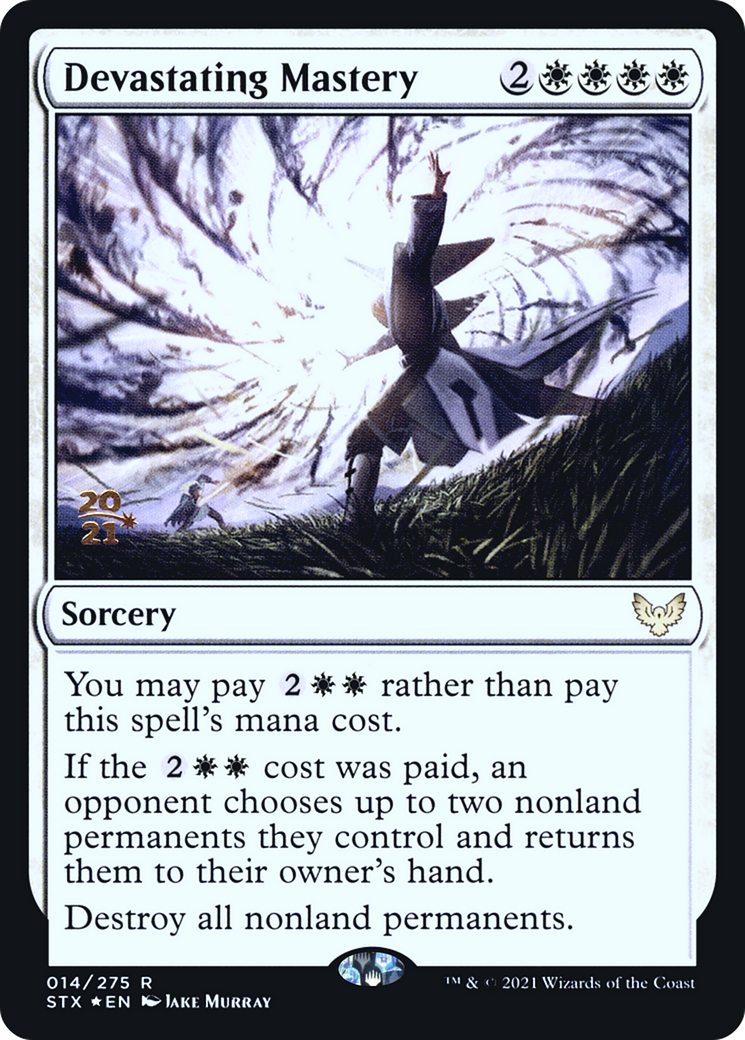 Devastating Mastery [Strixhaven: School of Mages Prerelease Promos]-1