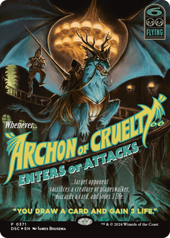 Archon of Cruelty (Showcase) [Duskmourn: House of Horror Commander]-1