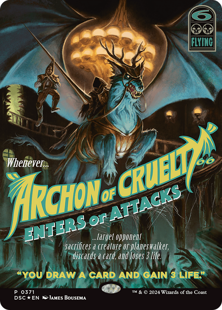 Archon of Cruelty (Showcase) [Duskmourn: House of Horror Commander]-1