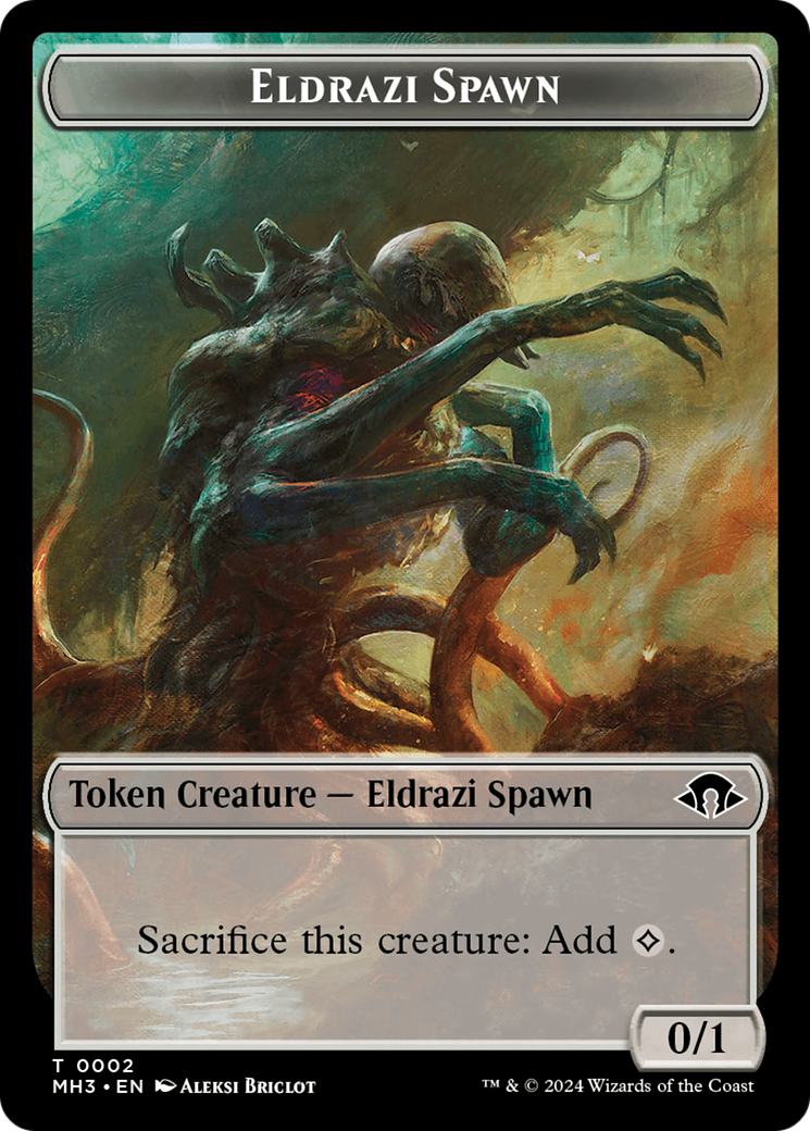 Eldrazi Spawn // Plant Double-Sided Token [Modern Horizons 3 Tokens]-1