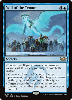 Will of the Temur [Tarkir: Dragonstorm Commander]-1