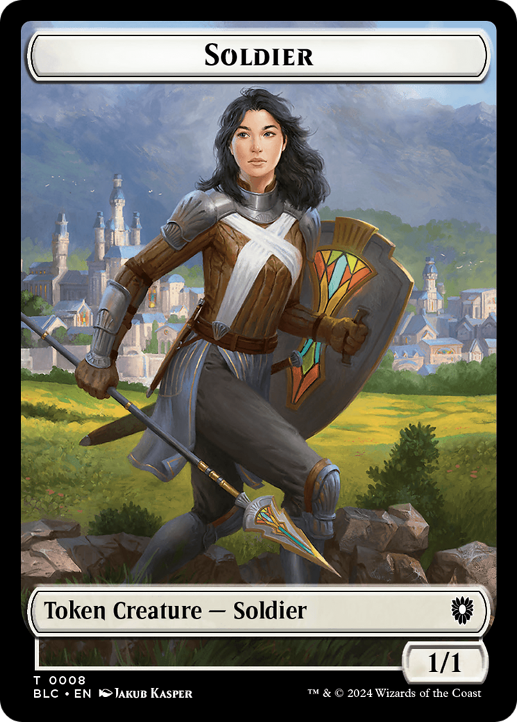 Soldier (TBLC-008) - Bloomburrow Commander Tokens Foil-1