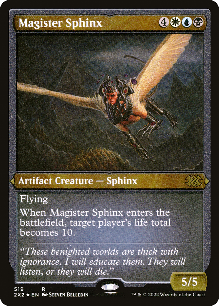 Magister Sphinx (Foil Etched) [Double Masters 2022]-1